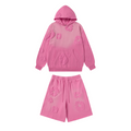 Denim Trs Pink Set