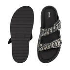 Sandal Oblique Beige Black