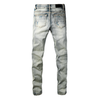 Amr Grey Distressed Jeans