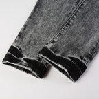 Purple Grey Ripped Jeans