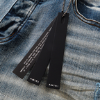 Amr White Logo Jeans
