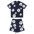 Denim Trs Navy Short set