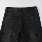 Purple Flared Black Jeans