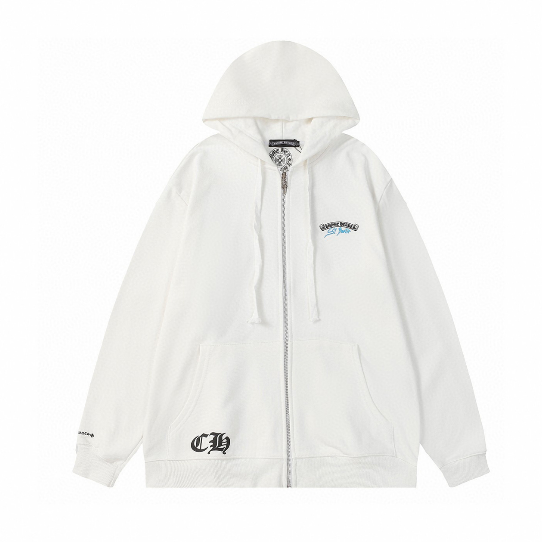 Chrome Zip Hoodie