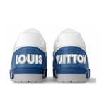 Monogram White Blue Trainer