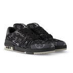 Monogram Black Grey Denim Trainer