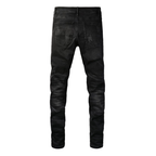 Amr Black Patch Logo Jeans