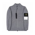 Stone Full Zip Sweater