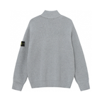 Stone Full Zip Sweater