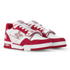 Monogram Red Denim Trainer