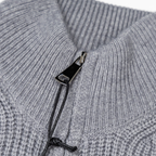 Stone Full Zip Sweater
