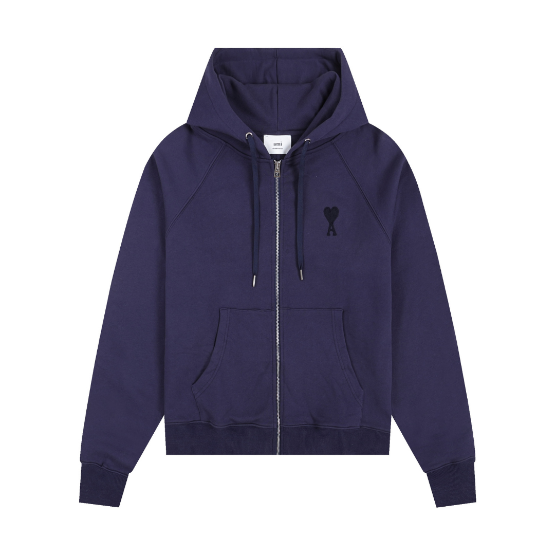 Ami Full Black Jacket