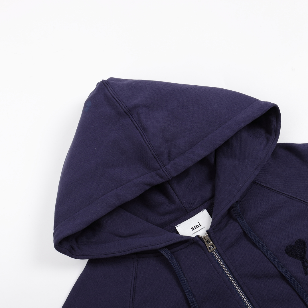 Ami Full Black Jacket