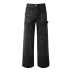 Purple Black Diamonds Jeans