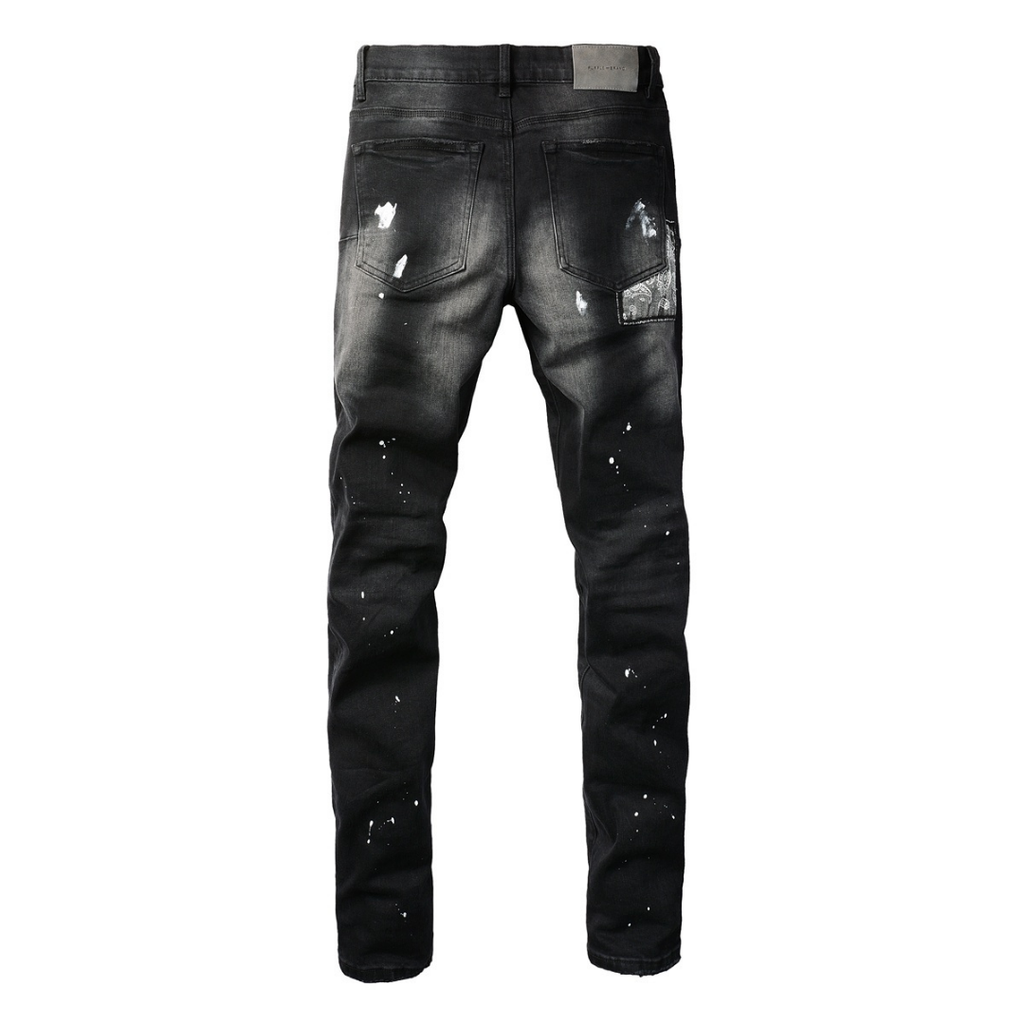 Purple Bandana Black Jeans