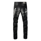 Purple Bandana Black Jeans