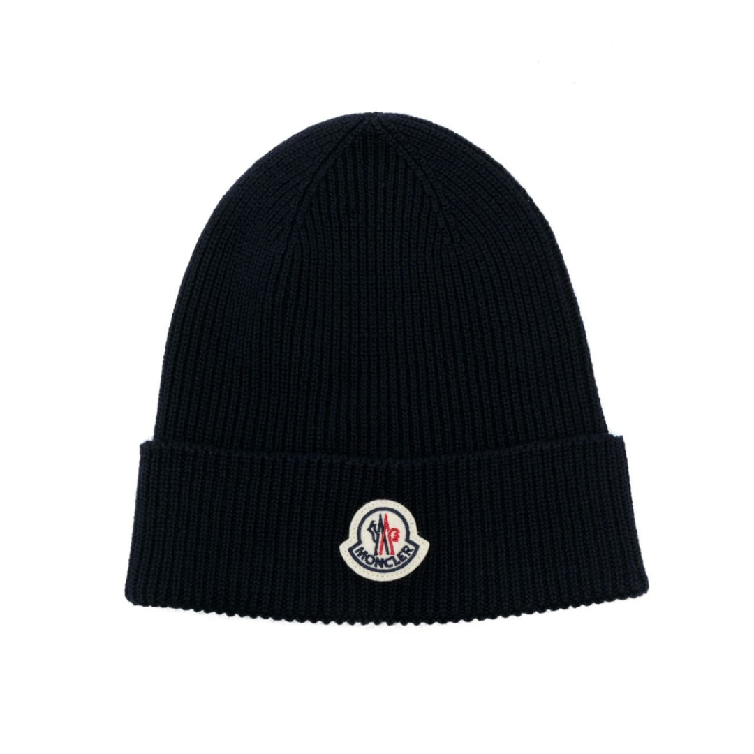 Monogram Navy Blue Beanie