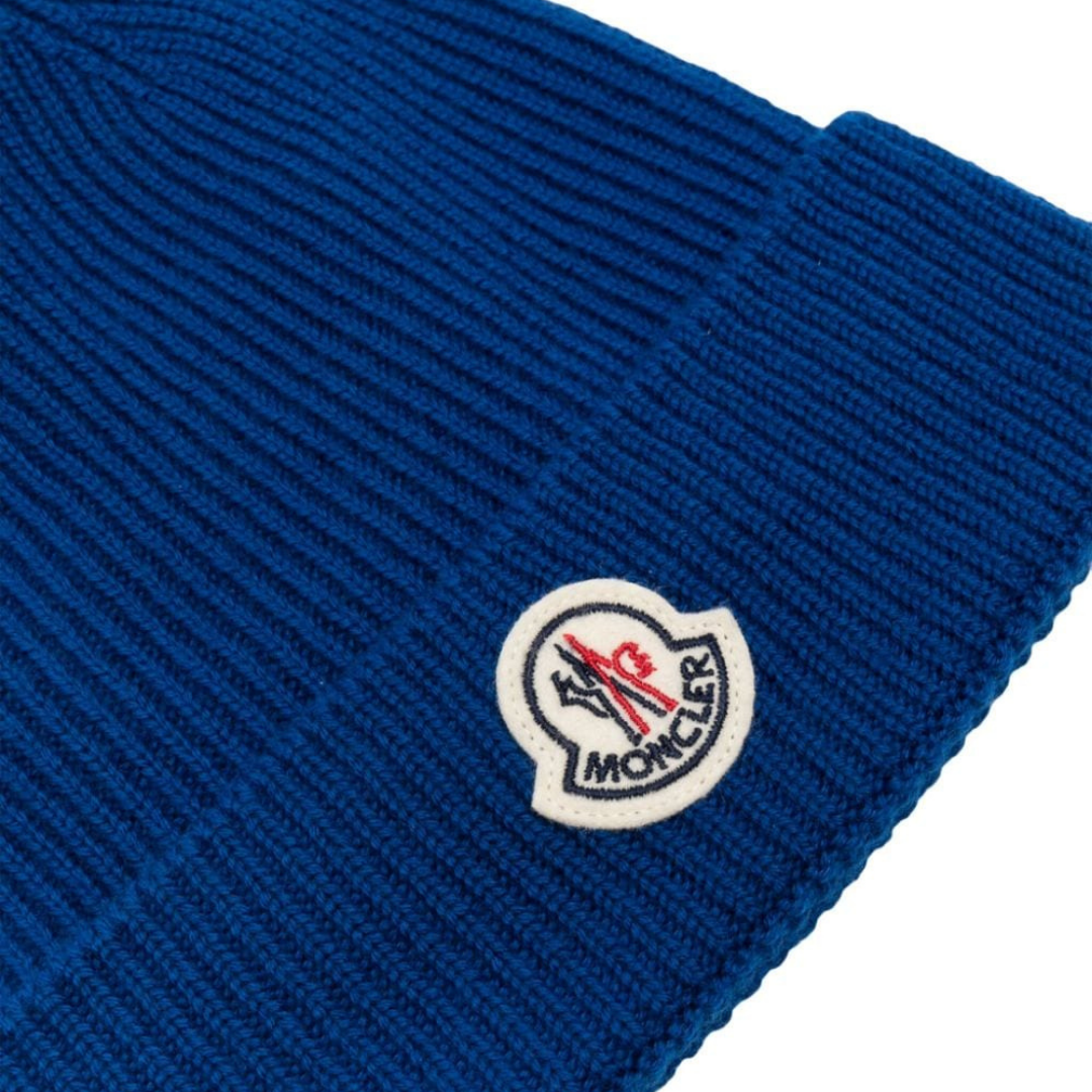 Monogram Blue Beanie