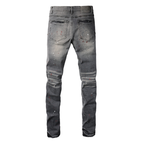Purple Paint Grey Jeans