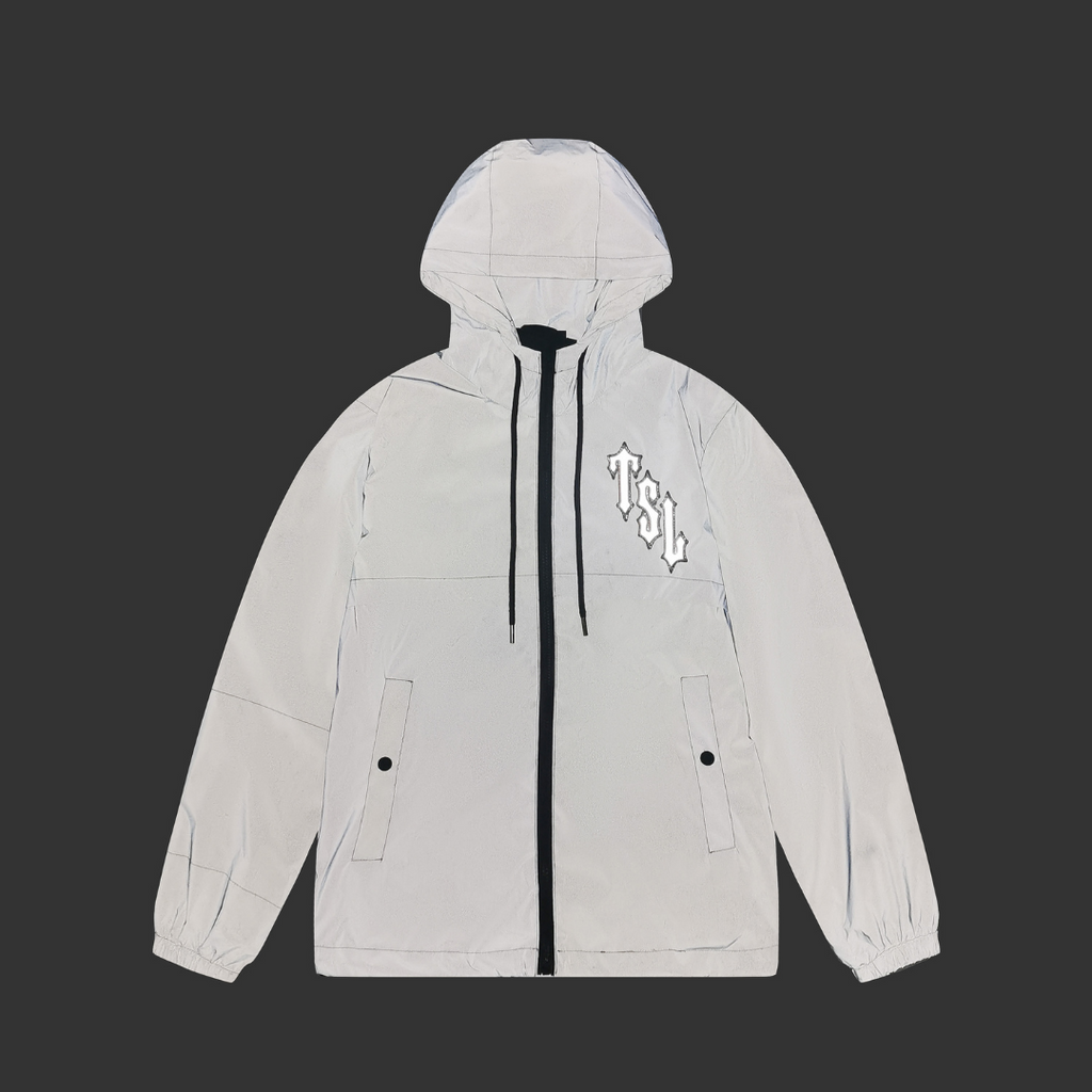 London Shooters Black Reflective Windbreaker