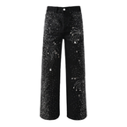 Purple Black Diamonds Jeans