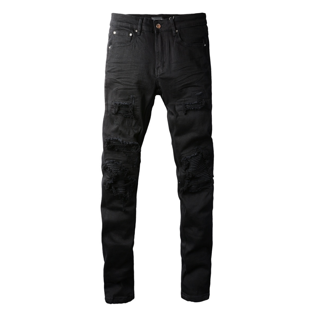 Amr Ripped Black Jeans