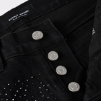 Purple Black Diamonds Jeans