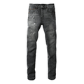 Purple Grey Diamonds Jeans