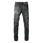 Purple Grey Diamonds Jeans