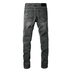 Purple Grey Diamonds Jeans