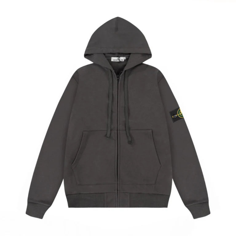 Stone Zip Hoodie