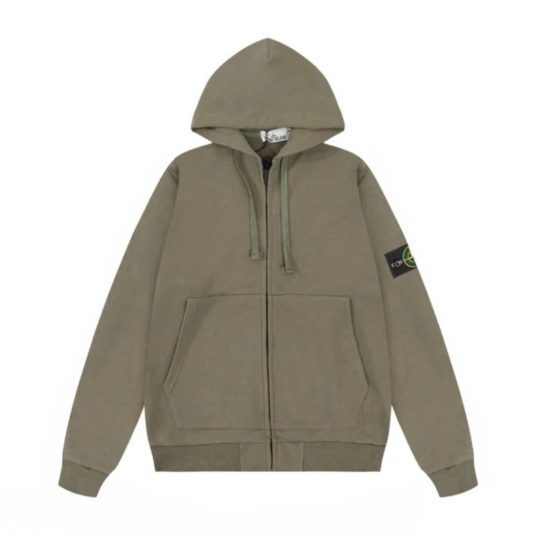 Stone Zip Hoodie