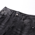 Amr Grey Staggered Logo Jeans