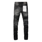 Purple Black Jeans
